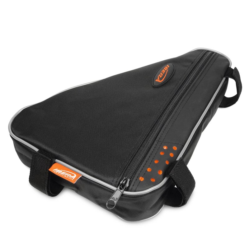 IBERA Bike Bag with Big Storage Size (3L&5L) - Water-Resistant Bike Frame Bag Triangle - Bicycle Pouch for Wallets, Phone & Tools - Bike Bags Fits Most Bicycles - Reflective Trim - Image 3